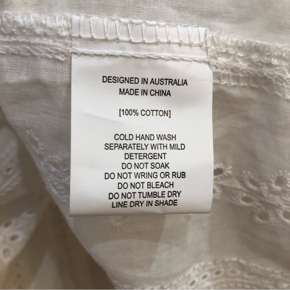 NEW Label of Love White eyelet Dress M - Picture 8 of 10